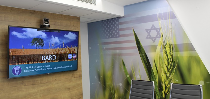 תכנון ועיצוב חדר ישיבות BARD – קרן מחקר ופיתוח חקלאית של ארה”ב – ישראל
